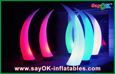 Inflatable chiếu sáng trang trí Inflatable Tusk trang trí với đèn LED