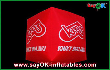 Logo khác nhau In ấn Inflatable chiếu sáng Led Cube trang trí cho quảng cáo