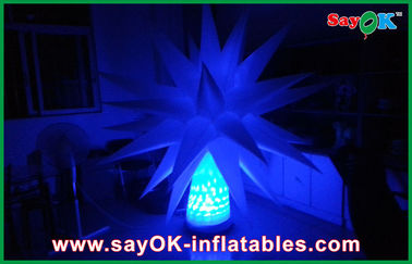 Led ánh sáng mặt đất ngôi sao cây với 12 màu sắc khác nhau inflatable chiếu sáng trang trí