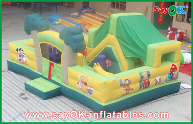 An toàn tùy chỉnh Inflatable Bouncy Castle / Fun City trẻ em giải trí