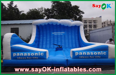 Moon Bounce Inflatable Kids Màu xanh Lớn Bounce Inflatable For Event / Công viên giải trí