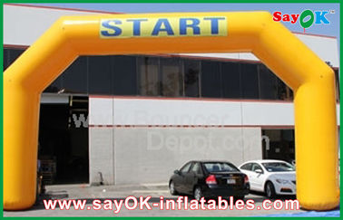 Inflatable Start Line Quảng cáo ngoài trời màu vàng giá rẻ Arch Inflatable để khuyến mãi
