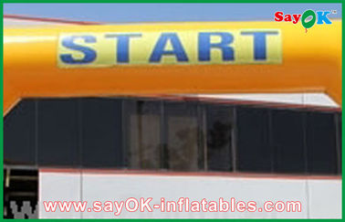Inflatable Start Line Quảng cáo ngoài trời màu vàng giá rẻ Arch Inflatable để khuyến mãi