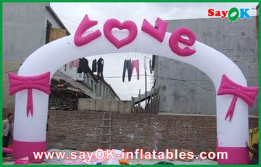 Party City Balloon Arch Vải Oxford Vòm cưới bơm hơi / Cổng vòm hình trái tim bơm hơi để quảng cáo