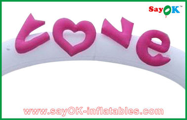Party City Balloon Arch Vải Oxford Vòm cưới bơm hơi / Cổng vòm hình trái tim bơm hơi để quảng cáo