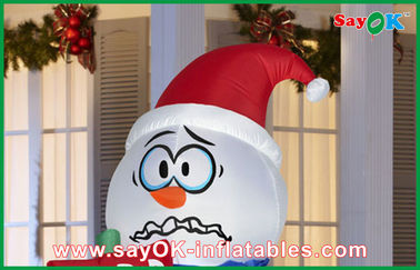 Inflatable trang trí ngày lễ Giant Giáng sinh Inflatable Snowman