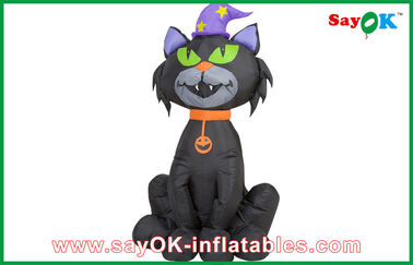 Sự kiện Halloween đen Mèo bơm hơi Halloween Trang trí mèo bơm hơi cho vui