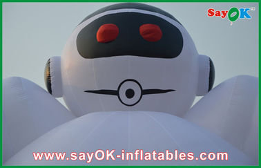 Các nhân vật bơm lớn ngoài trời trắng 10 mét robot bơm bơm nhân vật hoạt hình cho quảng cáo