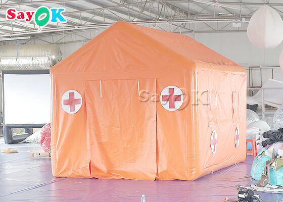 Lều bệnh viện dã chiến Bạt PVC khẩn cấp Lều y tế bơm hơi không thấm nước