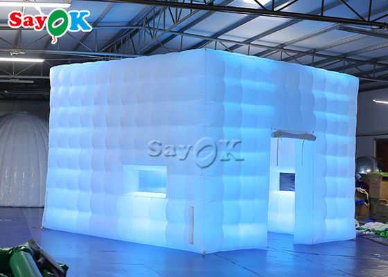 Lều bơm theo yêu cầu Big Portable Outdoor Event Lều cube bơm với đèn LED