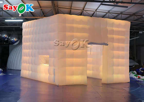 Lều bơm theo yêu cầu Big Portable Outdoor Event Lều cube bơm với đèn LED
