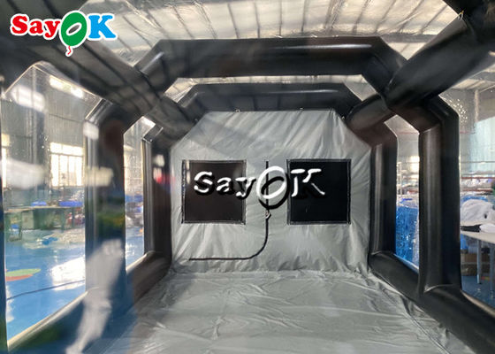 Lều bơm thông minh 8x4x3mH Đen Lều bơm không khí di động không khí ngăn bơm xe