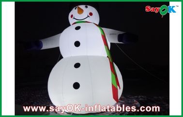 Ngoài trời 5m khổng lồ chiếu sáng inflatable Giáng sinh trang trí người tuyết