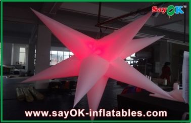 Tùy chỉnh trang trí sự kiện bên inflatable treo dẫn ánh sáng sao