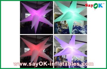 Màu tím treo Nylon vải dẫn chiếu sáng trang trí hoa Inflatable