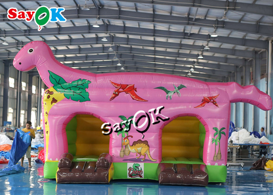 Công viên giải trí bơm hơi dành cho trẻ em được tùy chỉnh T-Rex Chủ đề khủng long Lâu đài Bouncy