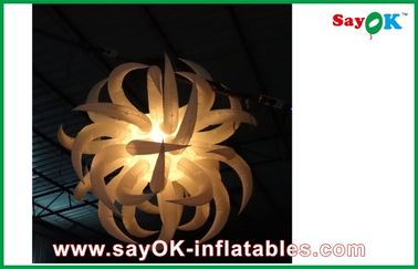 Trắng Inflatable chiếu sáng trang trí hoa Inflatable cho trang trí năm mới