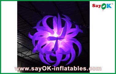 Trắng Inflatable chiếu sáng trang trí hoa Inflatable cho trang trí năm mới