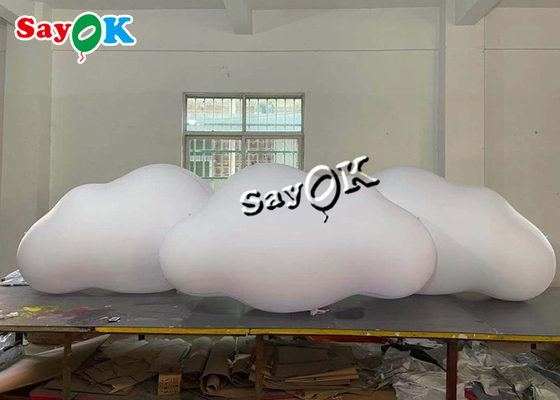 Sản phẩm bơm hơi tùy chỉnh 3m 10ft Treo trần Bóng mây PVC với đèn LED
