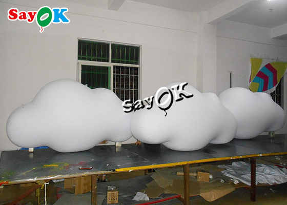 Sản phẩm bơm hơi tùy chỉnh 3m 10ft Treo trần Bóng mây PVC với đèn LED