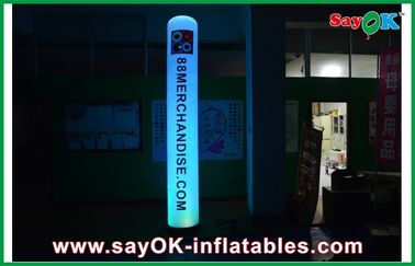 Quảng cáo LED Inflatable chiếu sáng cột trang trí Inflatable trụ cột với in Logo