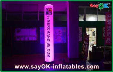 Quảng cáo LED Inflatable chiếu sáng cột trang trí Inflatable trụ cột với in Logo