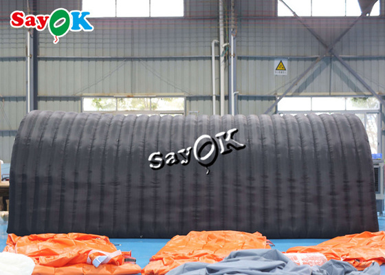 Đi ra ngoài lều bơm ROHS 7.3m 24ft màu đen lều kênh bơm với cửa