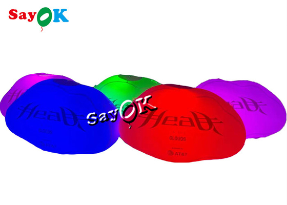 Quảng cáo 60cm Treo đèn Led kín gió Đám mây bơm hơi với in logo
