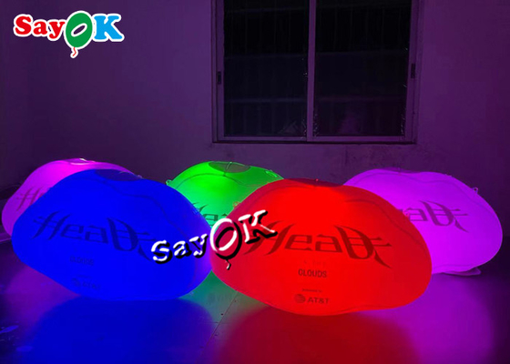 Quảng cáo 60cm Treo đèn Led kín gió Đám mây bơm hơi với in logo