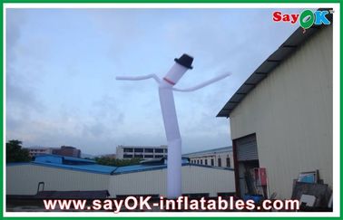 PVC ngoài trời ống khí khổng lồ vũ công bơm hơi dấu hiệu quảng cáo trên bầu trời sóng chào mừng người đàn ông nhảy múa