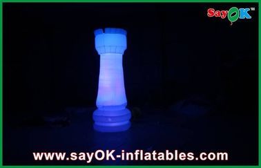 DIa 2m Inflatable trụ cột chiếu sáng trang trí với 16 màu sắc khác nhau