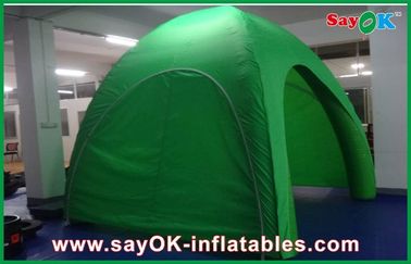 Triển lãm lồng lều cỏ bơm màu xanh lá cây Giant Lều khí bơm / Lều cắm trại PVC