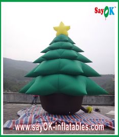 Màu xanh lá cây inflatable christmas cây inflatable kỳ nghỉ trang trí