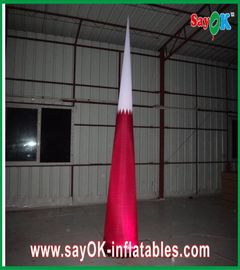 Led chiếu sáng Dia 1.5meters Inflatable Cone trang trí cho tổ chức sự kiện Red