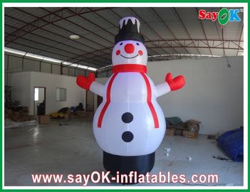 Huge Giáng Sinh Snowman Inflatable Trang Trí Ngày Lễ Oxford Vải