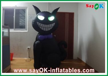 1m - 4m Inflatable Halloween Cát Với Led-chiếu sáng Bouncers Cho thuê