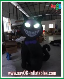 1m - 4m Inflatable Halloween Cát Với Led-chiếu sáng Bouncers Cho thuê