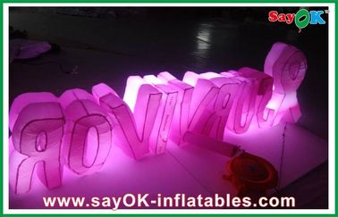 Đảng Nylon Vải Red Inflatable Trang Trí / Inflatable Chữ Cái