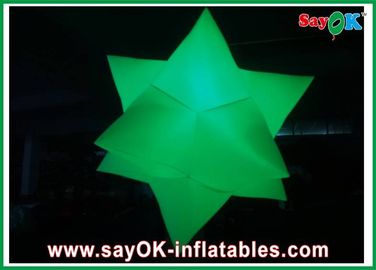 Ngôi sao màu trắng Inflatable LED ánh sáng Dia 2m Nylon vải tùy chỉnh cho bên