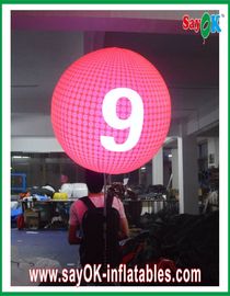 Tùy chỉnh đường kính 0.8m inflatable ba lô bóng màu hồng cho quảng cáo
