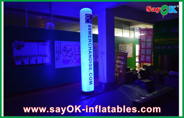 Thẳng trụ cột Inflatable chiếu sáng trang trí H1 - 3m Nylon vải với Logo