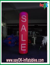 Quảng cáo H2m Inflatable chiếu sáng trang trí, Nylon Vải chiếu sáng Trụ cột