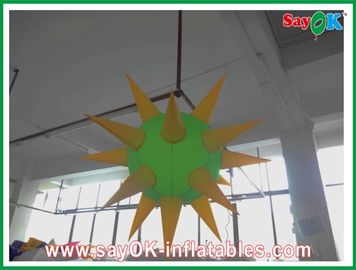Air Blower Inflatable chiếu sáng trang trí hiện đại màu xanh lá cây và màu vàng
