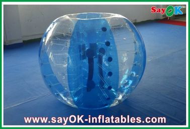 0.8mm PVC thể thao Inflatable Games, Transparent / Blue Bumper bóng