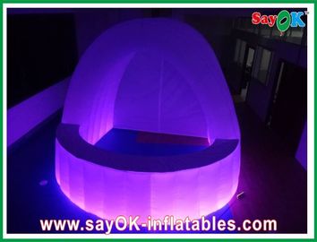 Thanh hiển thị câu lạc bộ đêm với quảng cáo bằng đèn LED Thanh bơm hơi Giấy chứng nhận UL Máy thổi PVC L4 X W4 X H3.5m