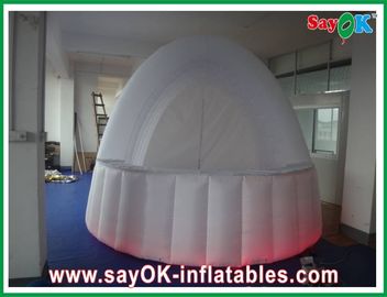 Lều làm việc bơm hơi dẫn ánh sáng thanh bơm hơi màu trắng bền cho lễ cưới Lều bơm tốt nhất