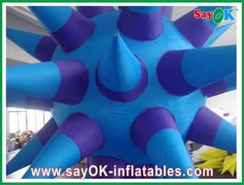 Treo Inflatable chiếu sáng trang trí, tím 2m Inflatable Led sao
