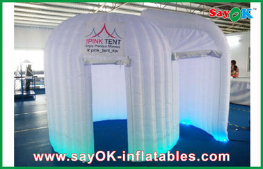 Trang trí tiệc bơm hơi Đèn LED Chiếu sáng Inflatable Photobooth Vải Oxford di động cho quảng cáo