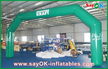 Màu xanh lá cây Inflatable Kết Thúc Vòm Tùy Chỉnh In Logo 0.4 mét PVC