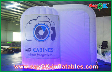 Inflatable Led Photo Booth Hình tròn Inflatable Photo Booth Vải Oxford chống cháy